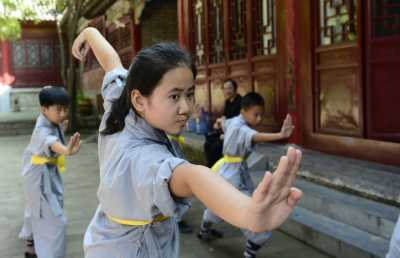 Mönchanwärter im Shaolin Tempel