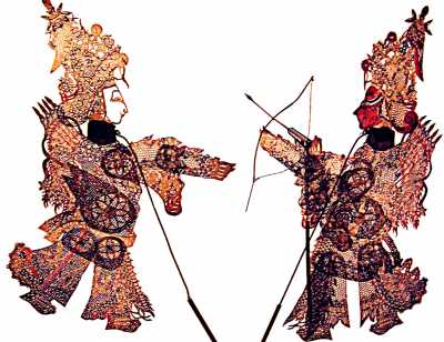 Historische Schattenspielfiguren Historische Schattenspielfiguren
