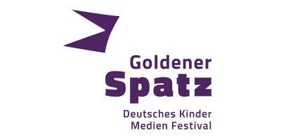 Logo goldener Spatz