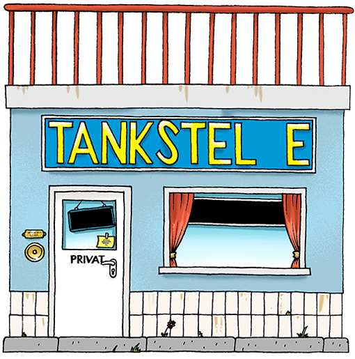 Tankstelle Vorderseite